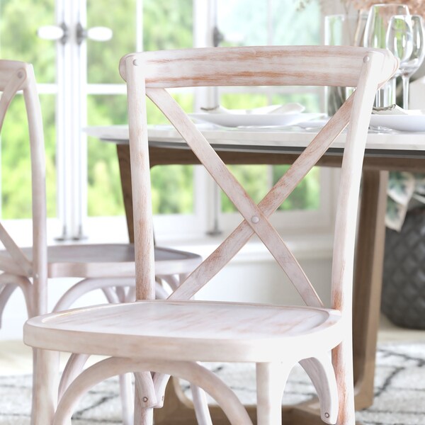 Flash Furniture Advantage Lime Wash X-Back Chair X-BACK-LW - main
